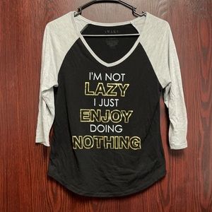 Juniors Baseball t-shirt with 3/4 sleeve.